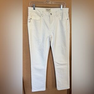 Zadig & Voltaire Cream Denim Jeans Size 28